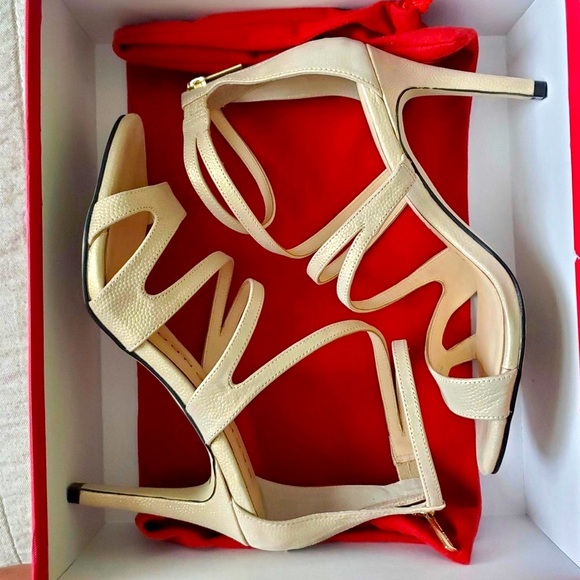 Fabulous Sacha london Heels Uk 4 Coral y2k leather BT001